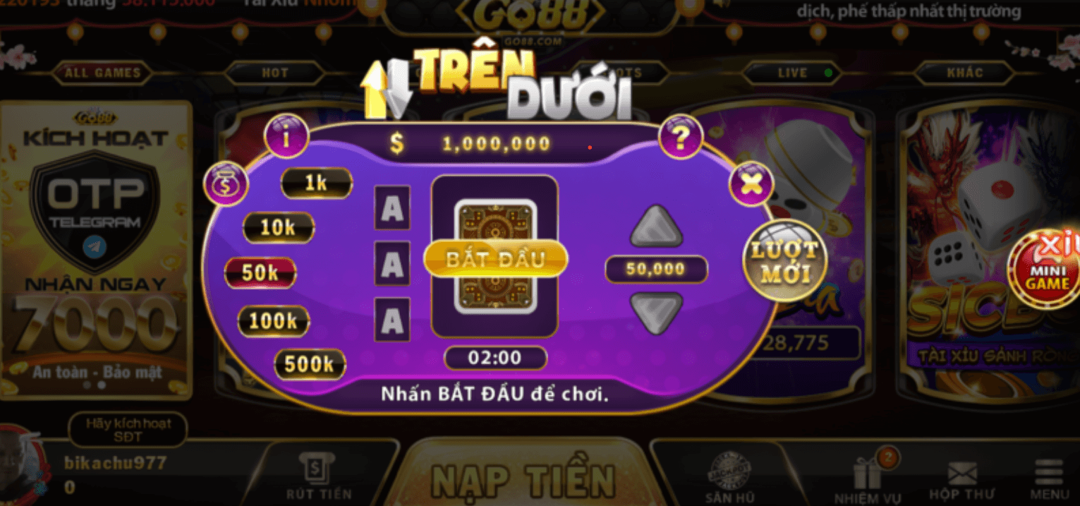 Trên dưới Go88